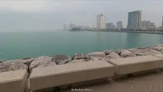 Kuwait Random Video: Walking along Marina Beach During Pandemic (February 2021)