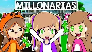 24 HORAS siendo MILLONARIAS en Brookhaven Roblox con Mandarina y Ela
