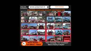 2026 Election Campaign Vehicles 🚙💥 Custom Jeeps, Thars, Hilux & D-Max ready to rally votes! Book now