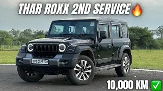 Thar ROXX AX7L 4x4 Diesel AT 2nd Service | 10,000 Km Service Cost & Details | Anurag Imley