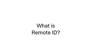 Drone Remote ID