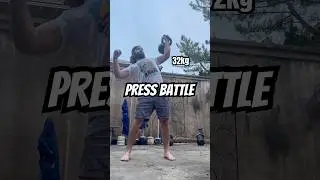 32kg Kettlebell Press