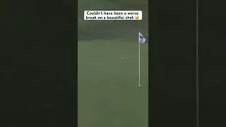 Jackson Koivun gets a bad break on his approach shot 😫 (Credit: Golf Channel via X) #golf #golfer