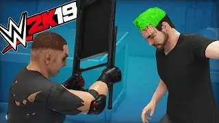 JACKSEPTICEYE and MARKIPLIER vs SUPER GAMING FAMILY WWE 2K19 TITLE MATCH