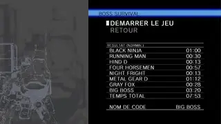 Metal Gear 2: Solid Snake - Boss Survival - 7:53 / Big Boss Rank / Normal