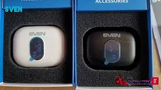 Беспроводные стерео наушники SVEN E-310B и 315В  с Bluetooth, TWS, шумоподавлением и экраном.