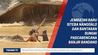 Kayu Tersangkut di Tiang Jembatan By Sungai Sapih Kuranji, Aliran Sungai Berpotensi Terhambat
