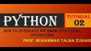 How to integrate Git bash and python in Visual studio code