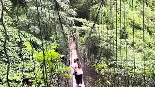 People of Remote area crossing Hangging Bridge||Anjaw|| Mishmi