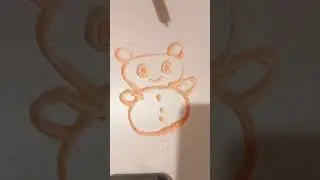 Hello Teddy. Painting on foam#Foamasmr #5minutecrafts #nowmusic #recommendation #surprise