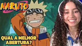 Primeira vez reagindo a NARUTO CLÁSSICO Openings - 1 ao 9 #react