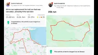 25 km run with Kev (06/03/2021)