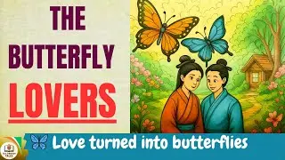The Butterfly Lovers 🦋💖 | A Beautiful Chinese Love Story |  Level-1 Easy English Story for Kids |