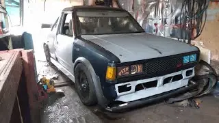 chassis swap Nissan 720st/2003 Subaru Impreza gets mk2 VW fender flairs