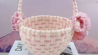DIY**I Turned Pipe Cleaner Into A Beautiful Basket 😮🧺@AestheticCrafts9918 #diy #craft #handmade