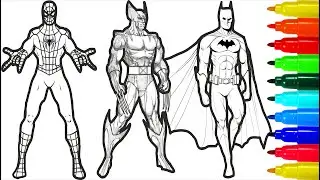 Batman Wolverine Spiderman Iron Man Superpower Coloring Pages