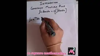 Constant multiple rule in integration I Integration#inter maths# btech basics