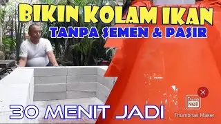 CARA BUAT KOLAM IKAN CEPAT DAN MURAH