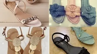 Summer sandals collection for women's 2022 /Flat sandals for summer/summer sandals designs