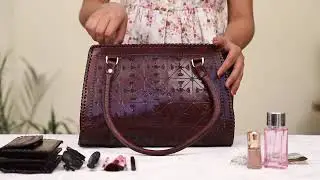 Handmade Pure Leather Tote Bag for Women | Zygma Office Tote | Premium Genuine Leather Bag