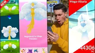 EVOLVING TO NEW * MEGA ALTARIA * IN POK&Eacute;MON GO! (Swablu Community Day)