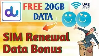 Get Free 20GB Data when you update emirate ID  with Du app | How to claim du 20gb data bonus