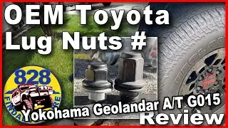Toyota OEM Black Lug Nuts and Yokohama Geolandar A/T G015 Review