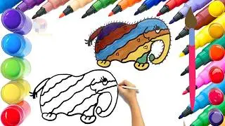 How To Draw cute Lirili Larila Drawing, Painting & Coloring For Kids and Toddlers_🌈🎨