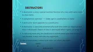 constructor in oop | destructor in oop | constructor & destructor in c++ | friend function & class