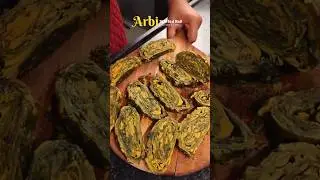Arbi Ke Patte &ndash; Crispy Swad in Every Bite 😋 #shorts #viral #tending
