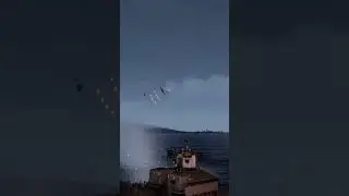 Fighter Jet Dodges Anti-Air in a Blaze of Light - Military Simulation - Arma 3