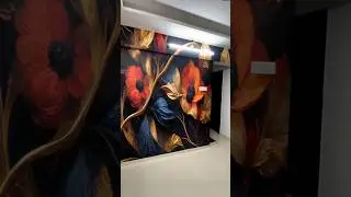 5d wallpaper installation for wall #shorts #5dwallpaper #ytshorts #home #reels #trending