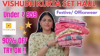 Vishudh Kurta Set Haul Under ₹ 959 | Cotton Kurta Set , Anarkali Kurta Set , Sharara Set