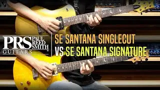 PRS SE Santana Singlecut Signature VS Santana Signature Review (No Talking)