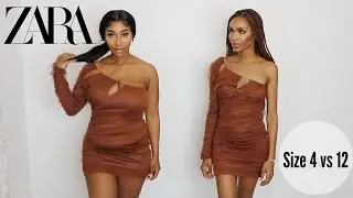 SIZE 4 vs 12 TRY ON SAME ZARA OUTFITS - Zara bay-beeee what is you doing!?
