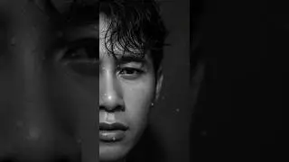 dramatic black and white close-up portrait. #gemini #chatgpt #prompt #editorial
