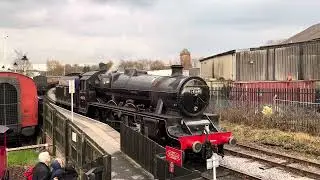 BR No. 45690 Leander &ldquo;jubilee class&rdquo; shunting at Heywood railway station ELR