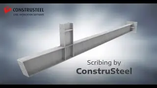 Advanced Scribing / layout marking steel - ConstruSteel | Steel fabrication software