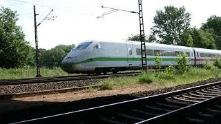 Z&uuml;ge Schnelldurchfahrten ICE, G&uuml;terz&uuml;ge BR 140 von Zippel24!Trains by Nienburg Germany