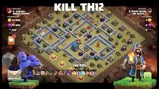 Kill TH12 war base | TH12 war attack strategy 2019 | Hogs Run Wild