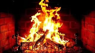 🔥 Fireplace 4K (12 HOURS). Cozy Fireplace with Burning Logs and Crackling Fire Sounds