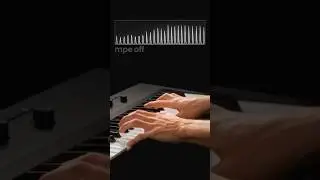 Without MPE, it&rsquo;s just a single, static note. With MPE, it tells a story 🖤 #mpe #sounddesign #synth