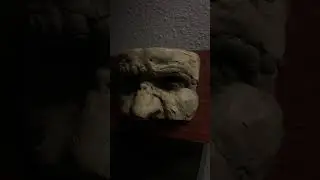 Angry eyes sculpture expression