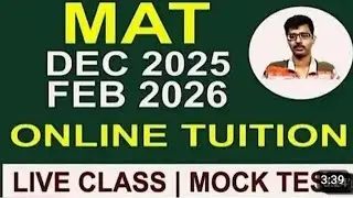 MAT online class/ online coaching/ online tuition/ Monthly Fees/ call@9831044518