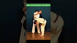 Back side hand grabs self-defence #tutorial #selfdefense #martialarts #karate #safety #kickboxing