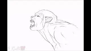 Venn Werehyena Muzzle TF Bust Animation (With Sound Effects)