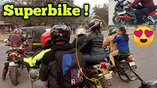 Cute Girl's Ride On Superbike 😍 //Guwahati City // Republic Day Special //