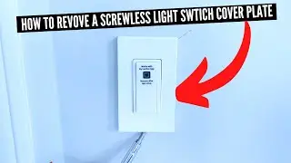 How To Remove A Screwless Wall Plate Cover