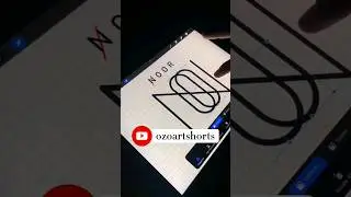Noor Name Logo💥🤑🥶🤯🔥🥵😱 #satisfying #ytshorts #brand #logodesign #logo #nameart #art #company #name