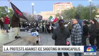Protest in Los Angeles against ICE shooting in Minneapolis
